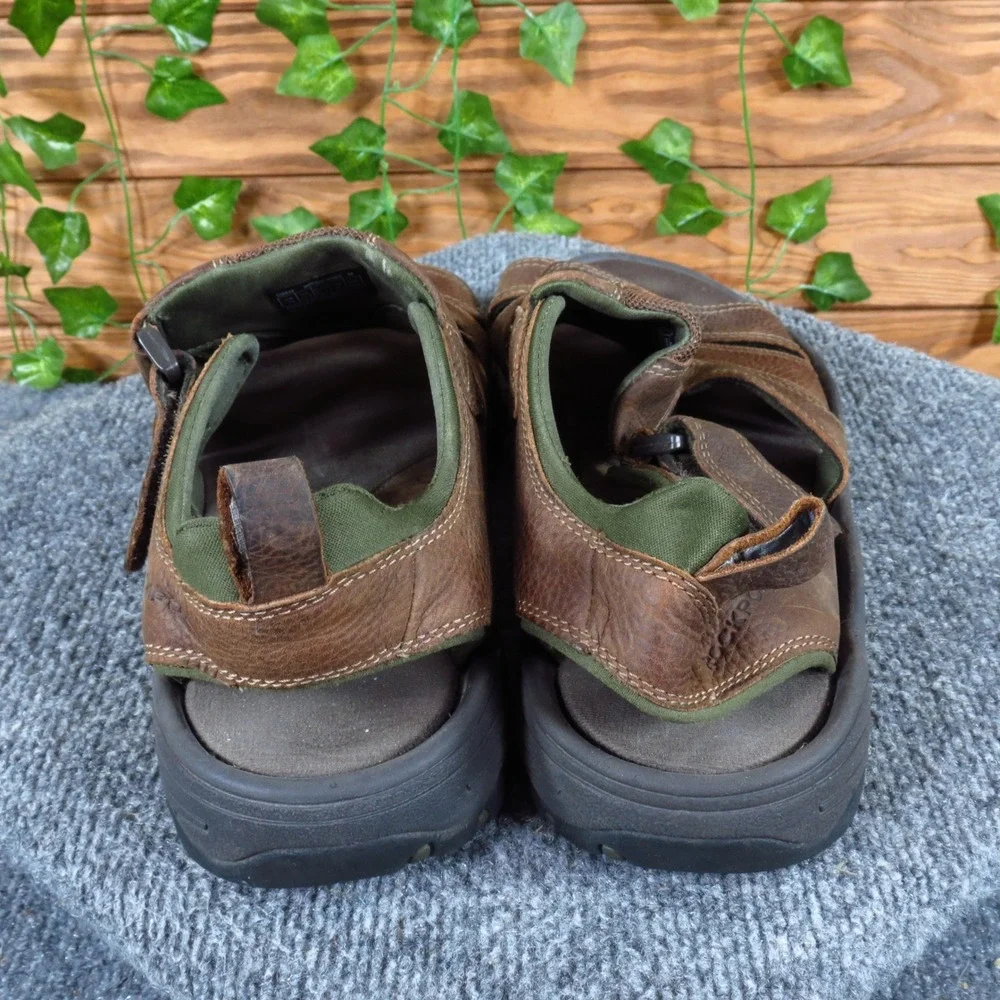 Rockport Rocklake Mens Fisherman Sandals‎ Size 12 Casual Outdoor Brown Leather